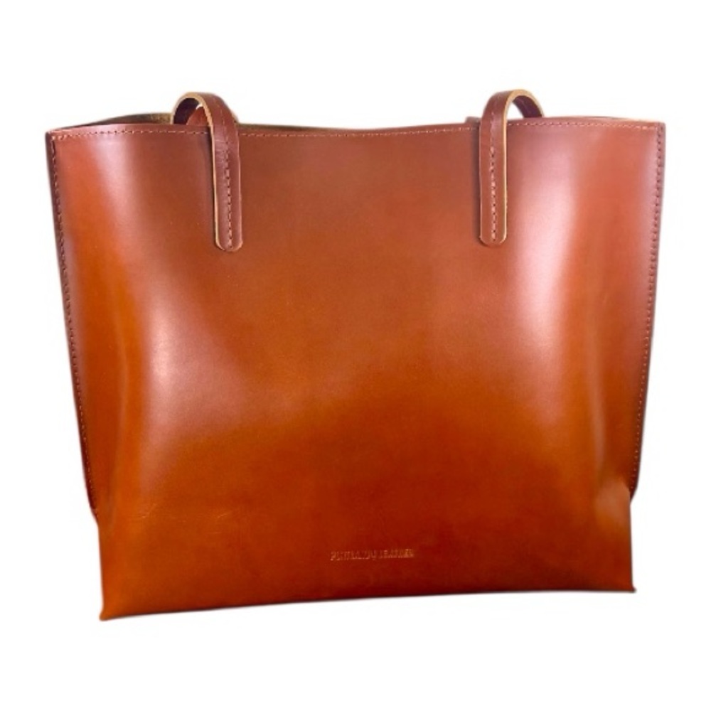 Portland Leather Large August Tote in Madrone